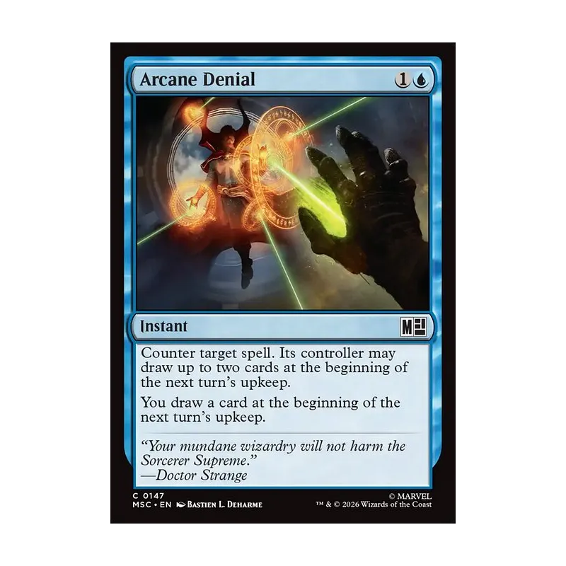 Arcane Denial (Surge Foil) - Marvel Super Heroes Commander (Foil Near Mint)