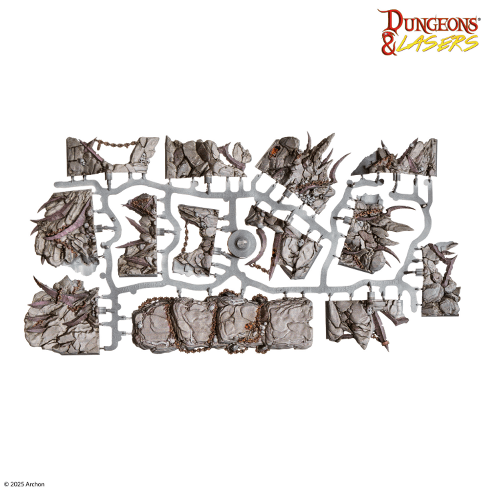 Dungeons & Lasers PrismaCast Pre-Painted: Demonic Caves (New Arrival)