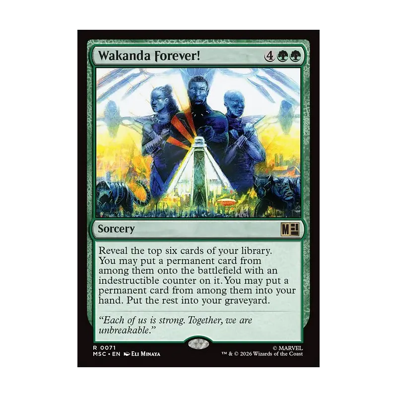 Wakanda Forever! (Surge Foil) - Marvel Super Heroes Commander (Foil Near Mint)