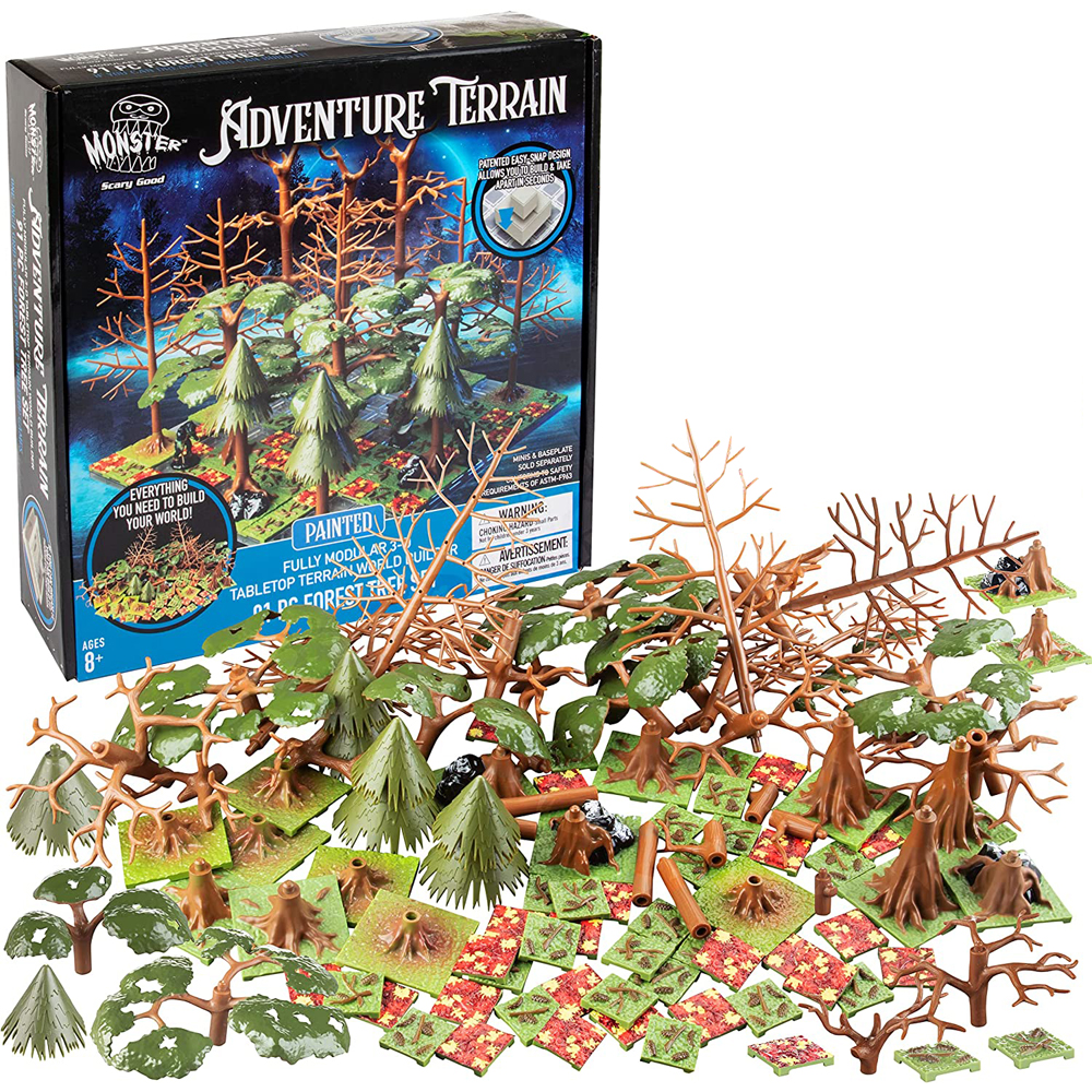Monster Adventure Terrain: Painted - Forest Tree Set (91)