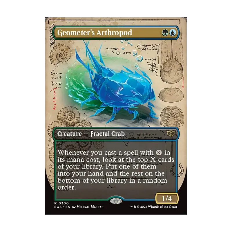 Geometer's Arthropod (Borderless) - Secrets of Strixhaven (Near Mint)