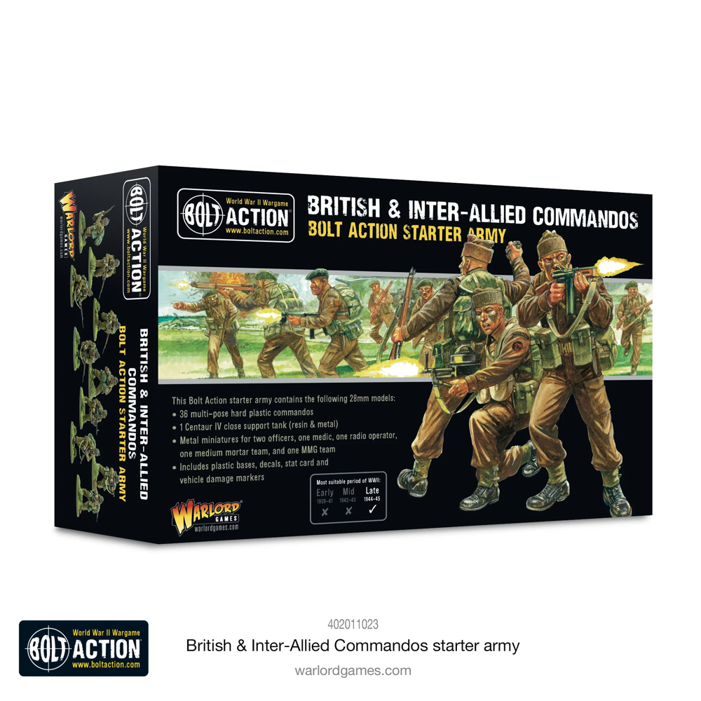 Bolt Action 3E: Churchill's Gangsters - British & Inter-Allied Commandos Starter Army (Preorder)