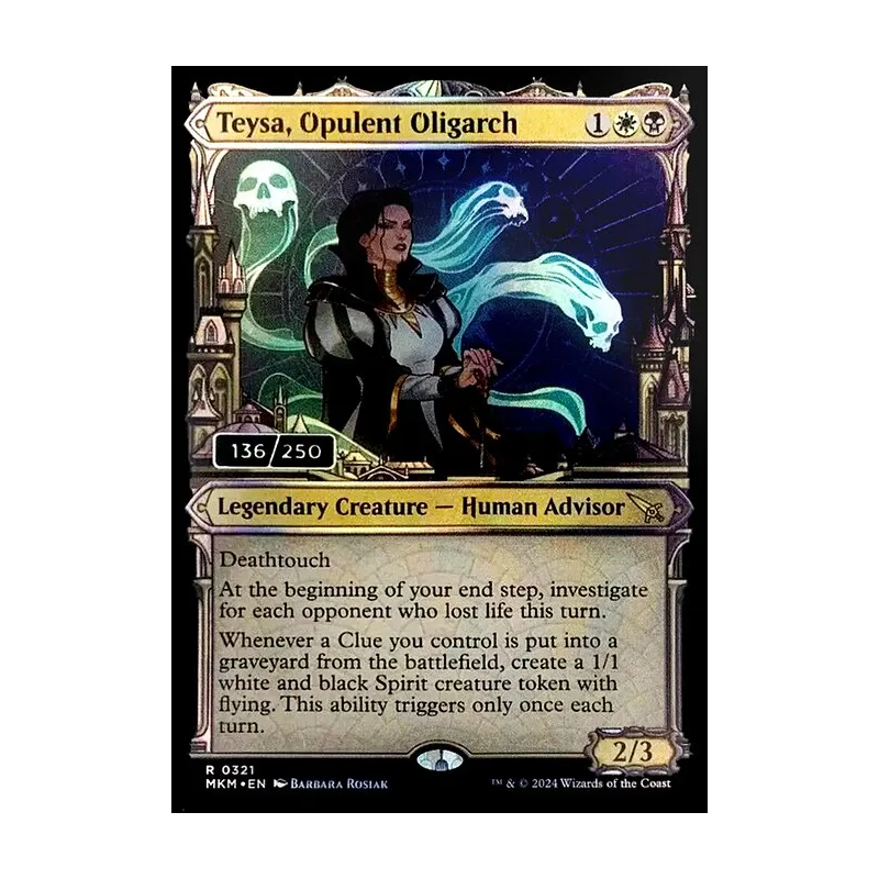 Teysa, Opulent Oligarch (Serial Numbered) - Murders at Karlov Manor (Foil Near Mint)