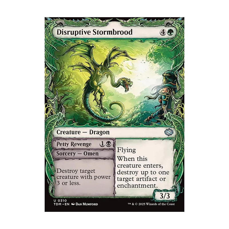 Disruptive Stormbrood // Petty Revenge (Showcase) - Tarkir: Dragonstorm (Near Mint)