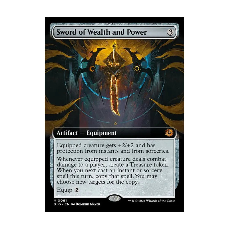 mtg sword of cards Amazon.com: Magic The Gathering - Light and Shadow Equipped creature gets +2/+2 and has protection from red and from blue Sword of Wealth and Power