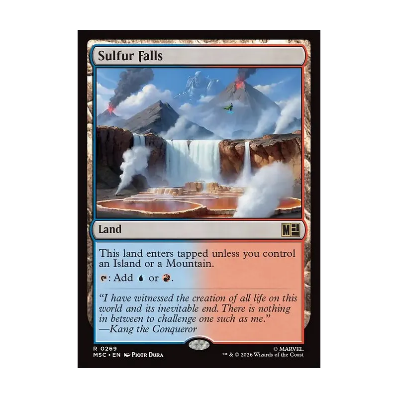 Sulfur Falls (Surge Foil) - Marvel Super Heroes Commander (Foil Near Mint)