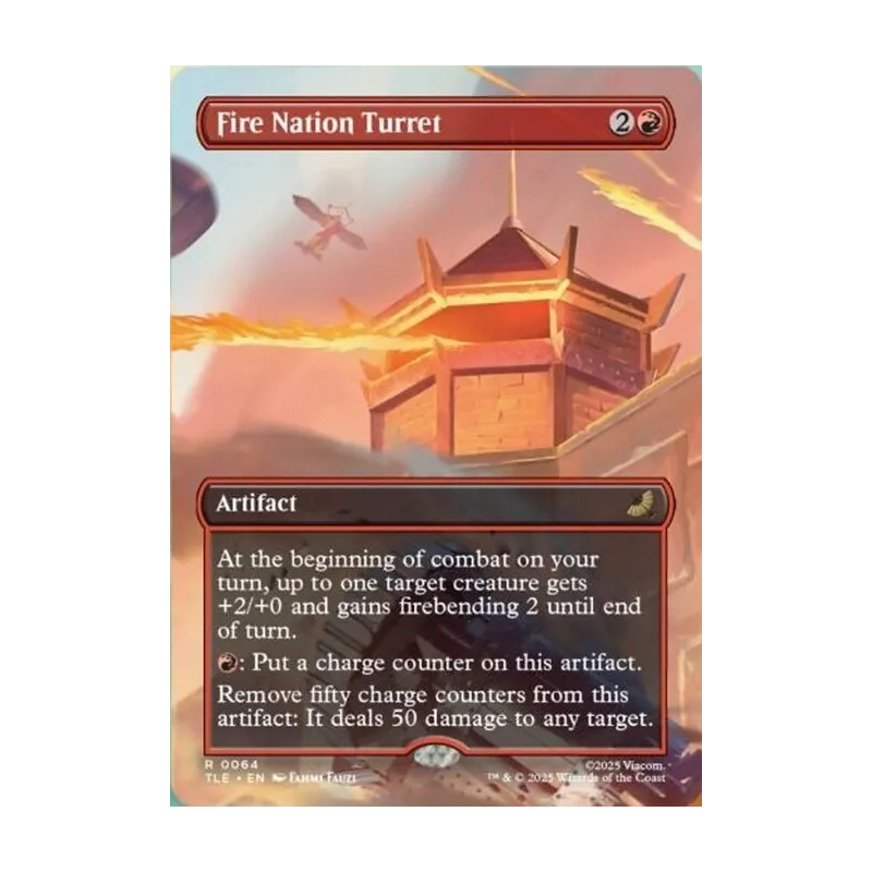 Fire Nation Turret (Borderless) - Avatar: The Last Airbender Eternal (Near Mint)