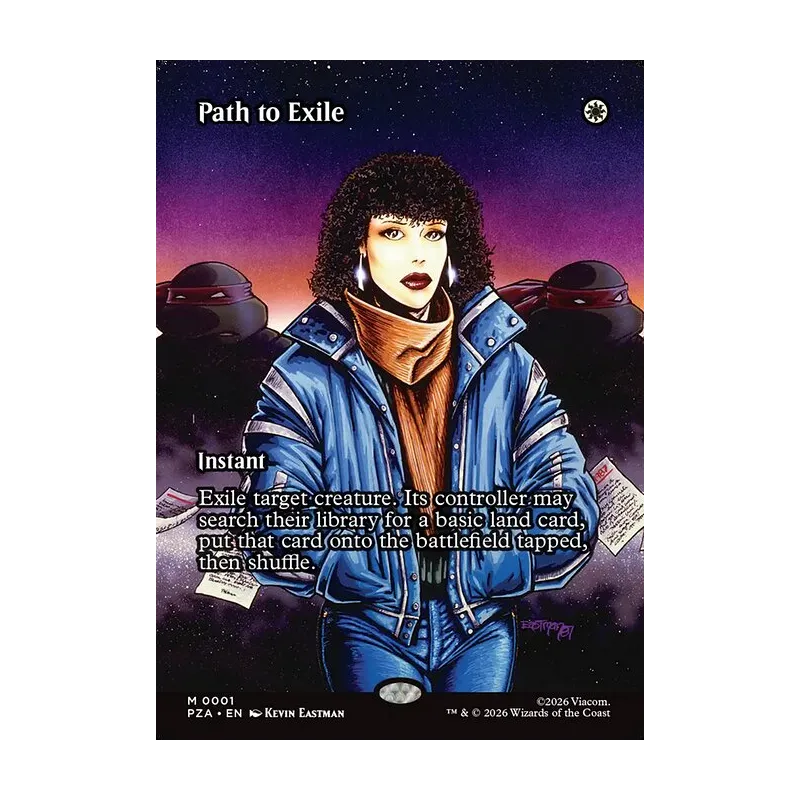Path to Exile (Borderless) - Teenage Mutant Ninja Turtles Source Material (Near Mint)