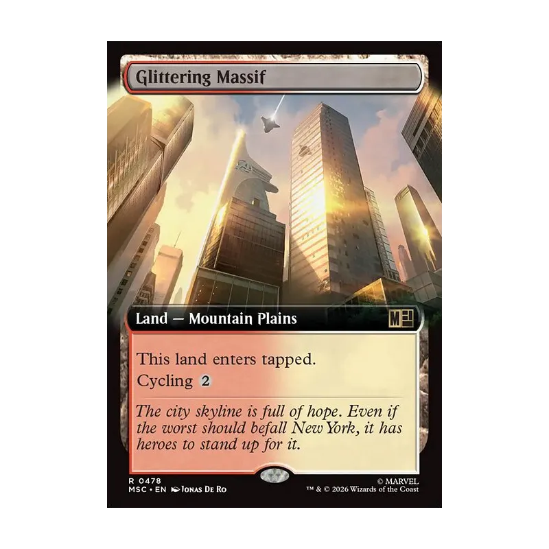 Glittering Massif (Extended Art) - Marvel Super Heroes Commander (Near Mint)