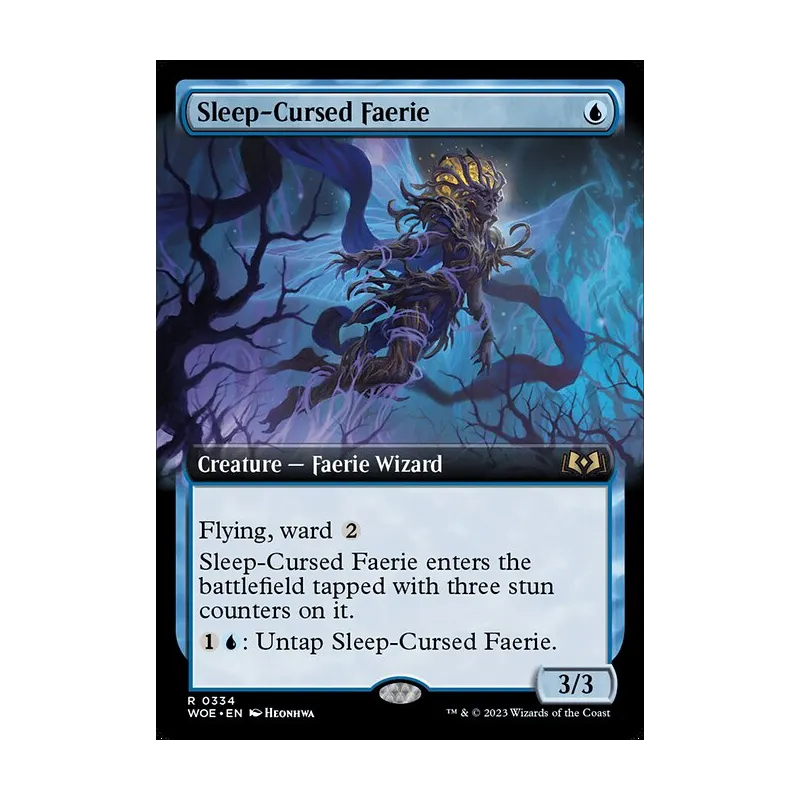 Sleep-Cursed Faerie (Extended Art) - Wilds of Eldraine (Near Mint)