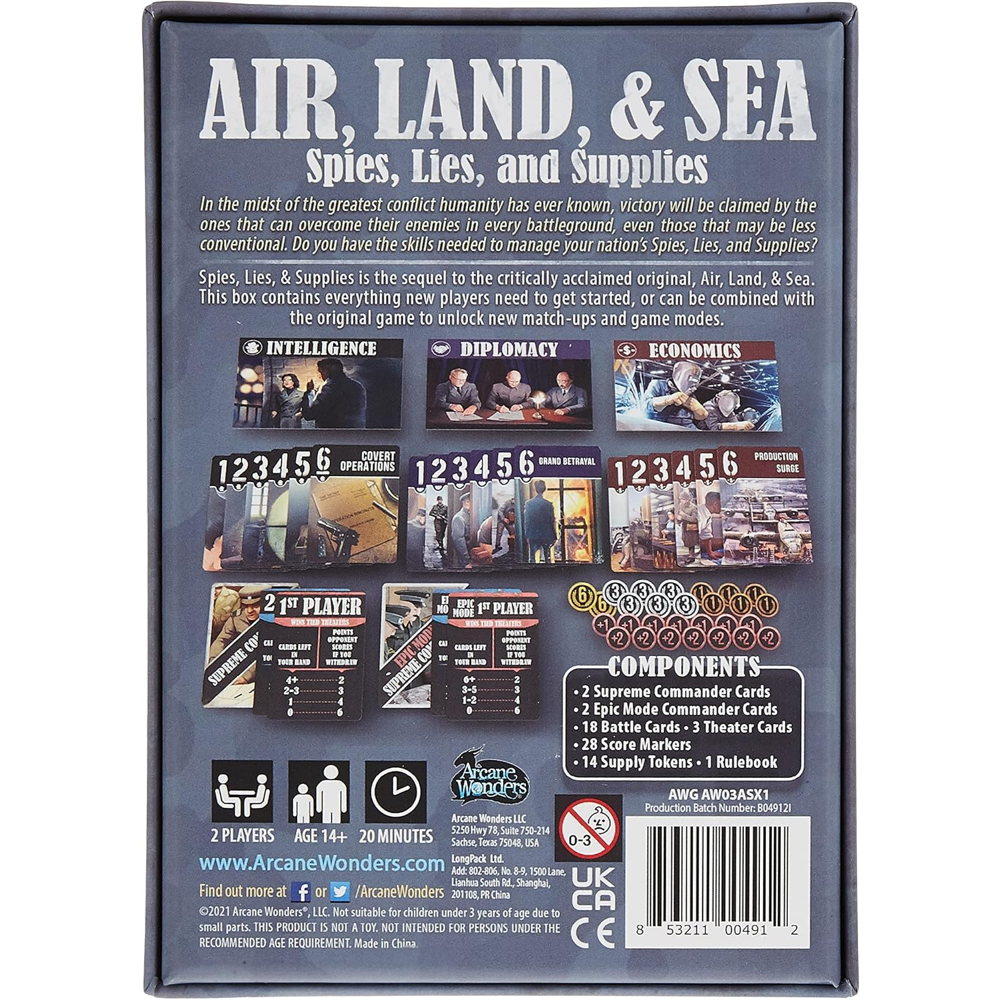 Air, Land & Sea: Spies, Lies, & Supplies
