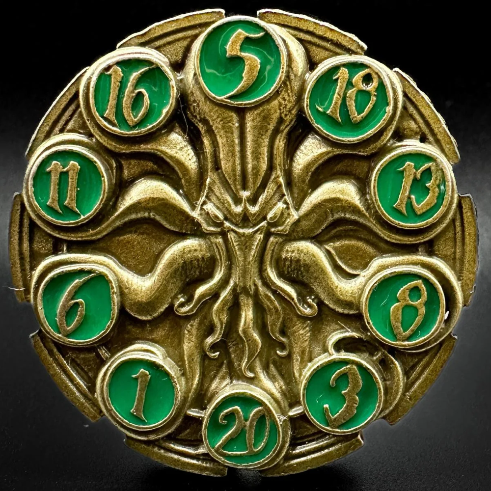 FlipDie Metal Dice Coin Set: Dragon (7) (New Arrival)