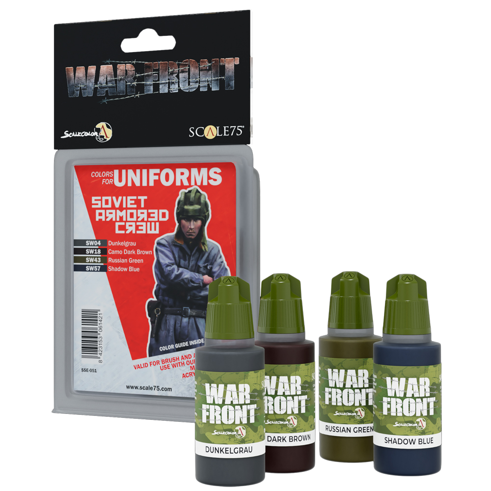 War Front Paint Set: Colors for Uniforms - Soviet Armored Crew (Last Chance) War Front Paint Set: Colors for Uniforms - Soviet Armored Crew (Last Chance)