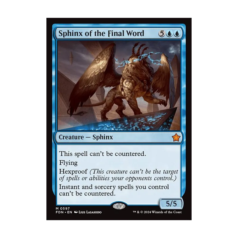 Sphinx of the Final Word - Foundations (Near Mint)