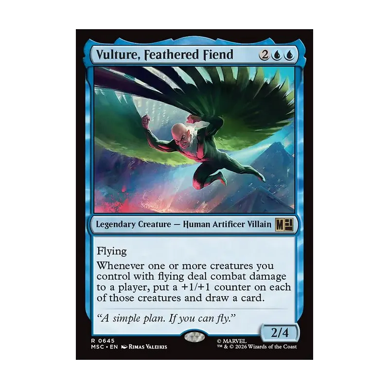 Vulture, Feathered Fiend - Marvel Super Heroes Commander (Near Mint)