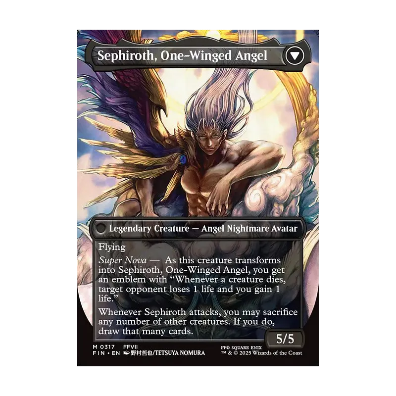 Sephiroth, Fabled SOLDIER // Sephiroth, One-Winged Angel (0317) (Borderless) - Final Fantasy (Near Mint)