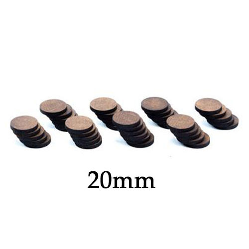 GF9 Econo Bases: 20mm Round (40)