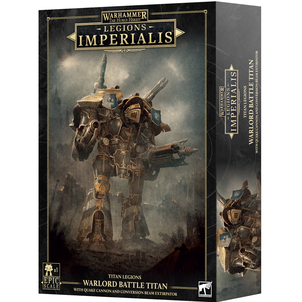Legions Imperialis: Titan Legions - Warlord Battle Titan with Quake Cannon & Conversion Beam Extirpator (Preorder)