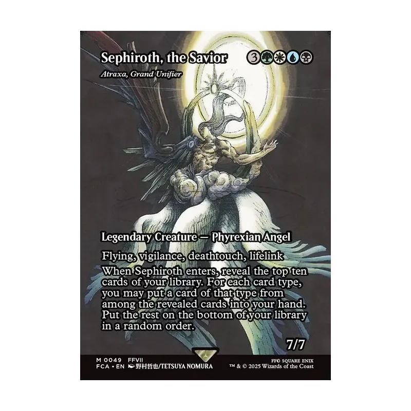 Sephiroth, the Savior / Atraxa, Grand Unifier (Showcase) - Final Fantasy: Through the Ages (Near Mint)