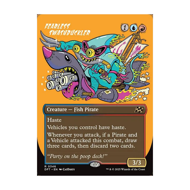 Fearless Swashbuckler (Borderless) - Aetherdrift (Near Mint)