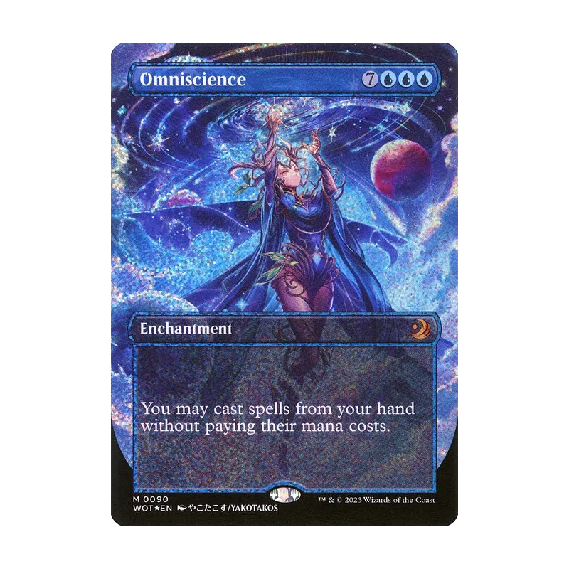 Omniscience (Anime Borderless) (Confetti Foil) - Wilds of Eldraine: Enchanting Tales (Foil Near Mint)