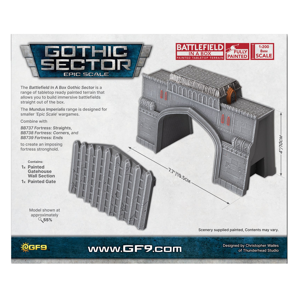 Battlefield in a Box: Gothic Sector: Mundus Imperialis - Fortress Gatehouse (New Arrival)