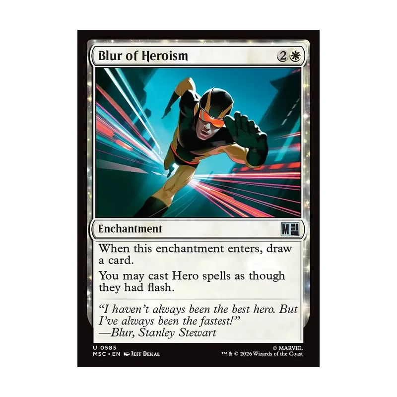 Blur of Heroism - Marvel Super Heroes Commander (Near Mint)