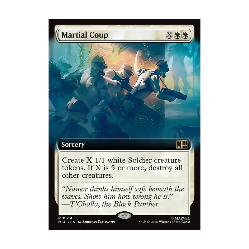 Martial Coup (Extended Art) - Marvel Super Heroes Commander (Near Mint)