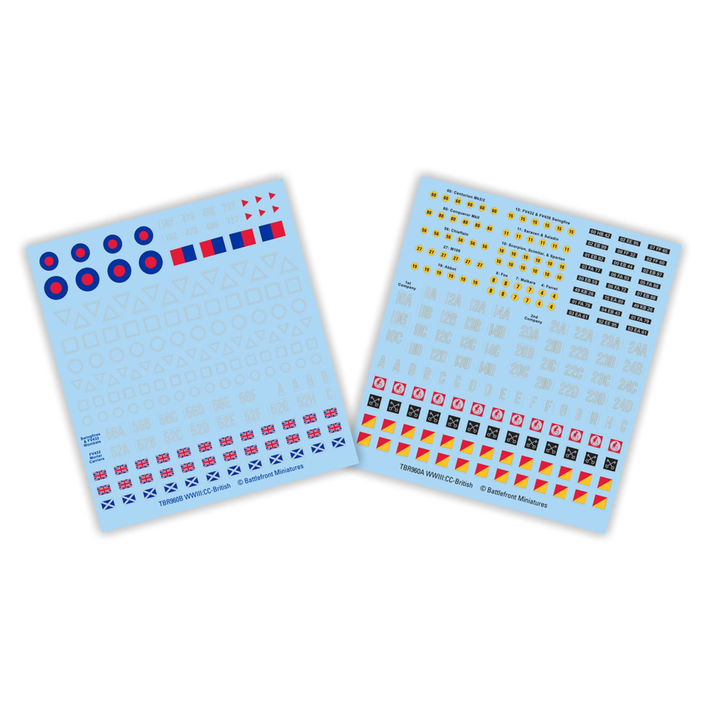 WWIII Team Yankee: British - Checkpoint Charlie Decals (New Arrival)