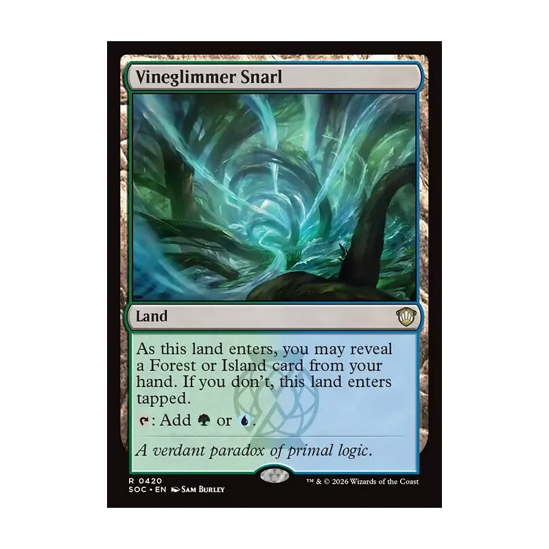 Vineglimmer Snarl - Secrets of Strixhaven Commander (Near Mint)