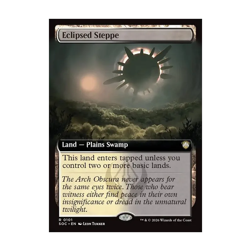 Eclipsed Steppe (Extended Art) - Secrets of Strixhaven Commander (Near Mint)