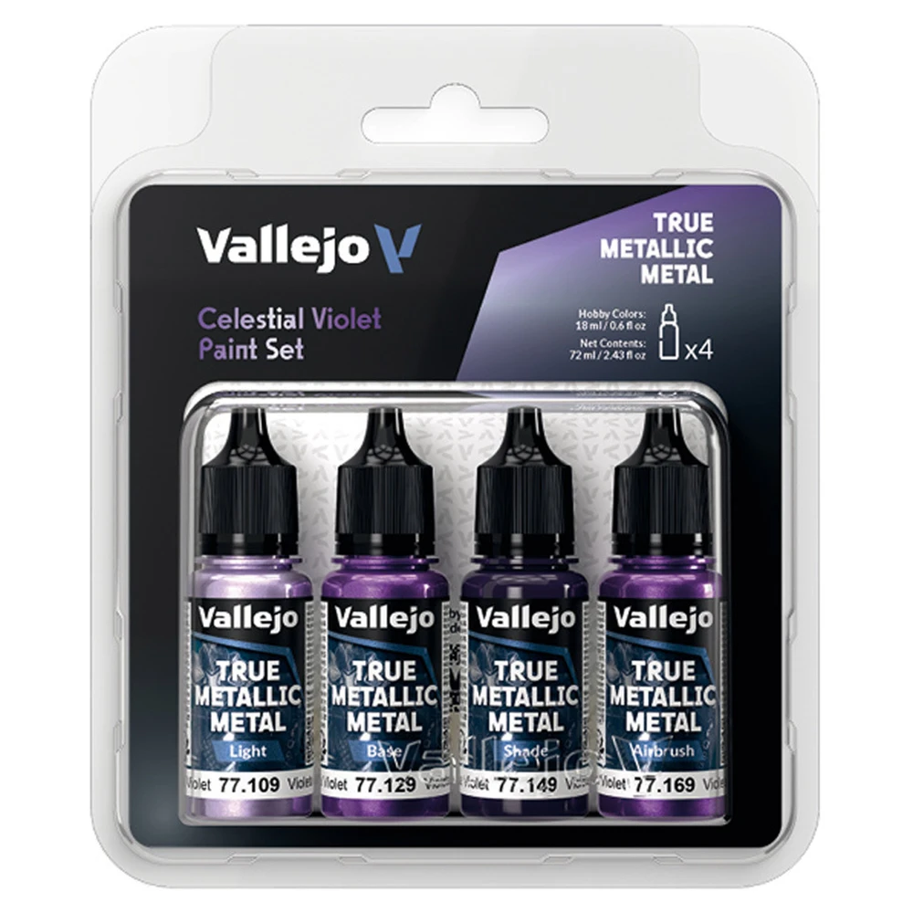 Vallejo: True Metallic Metal: Celestial Violet Paint Set (Preorder)