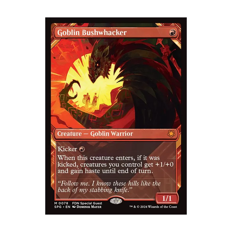 Goblin Bushwhacker (Showcase) - Special Guests (Near Mint)