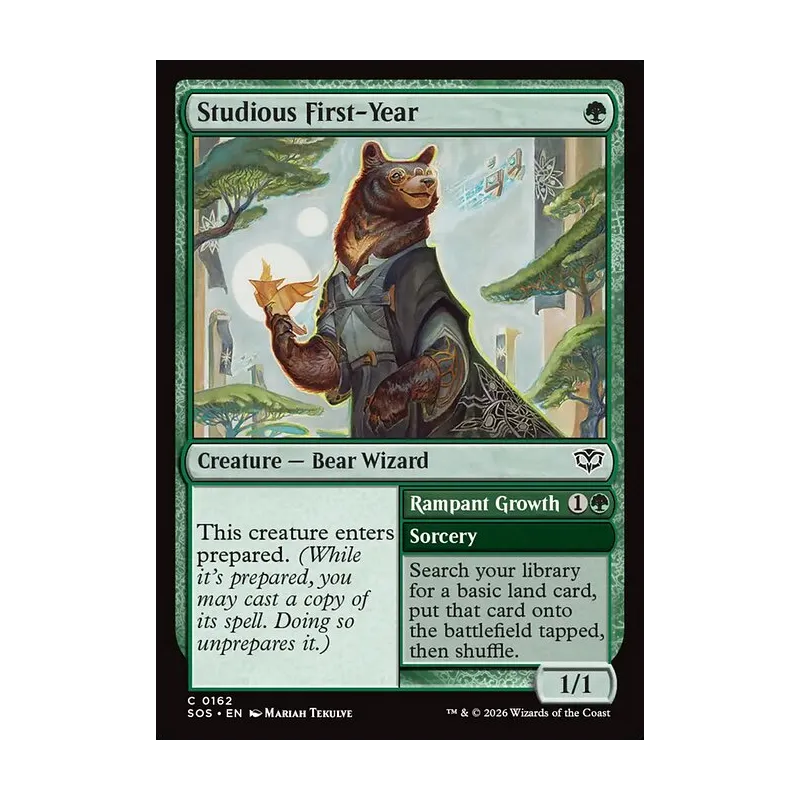 Studious First-Year // Rampant Growth - Secrets of Strixhaven (Near Mint)