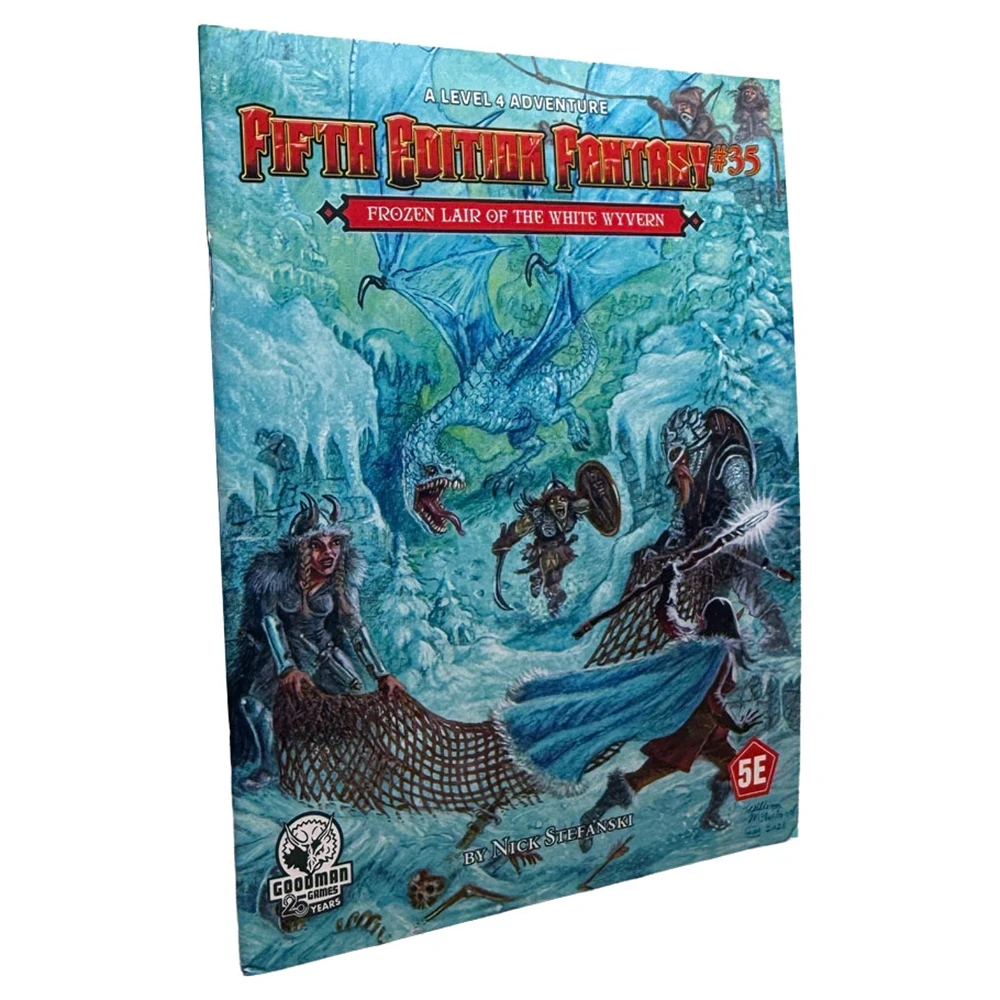 Fifth Edition Fantasy #35: The Frozen Lair of the White Wyvern (D&D 5E Compatible) (Preorder)