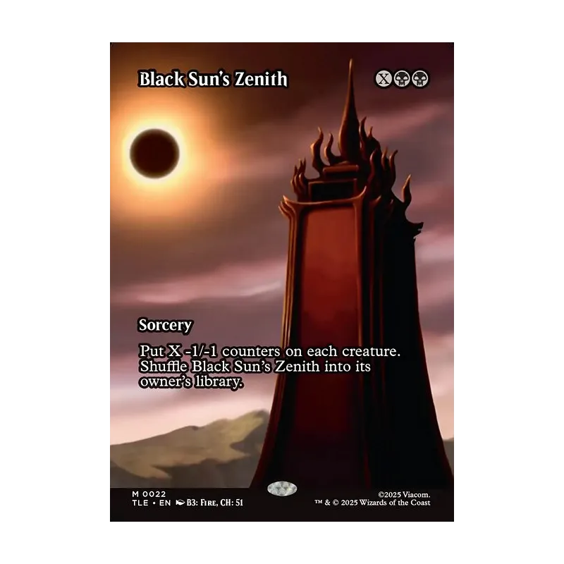 Black Sun's Zenith (Borderless) - Avatar: The Last Airbender Eternal (Near Mint)