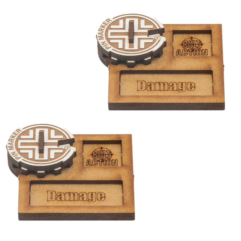 Bolt Action: MDF Vehicle Pin Markers - Germany
