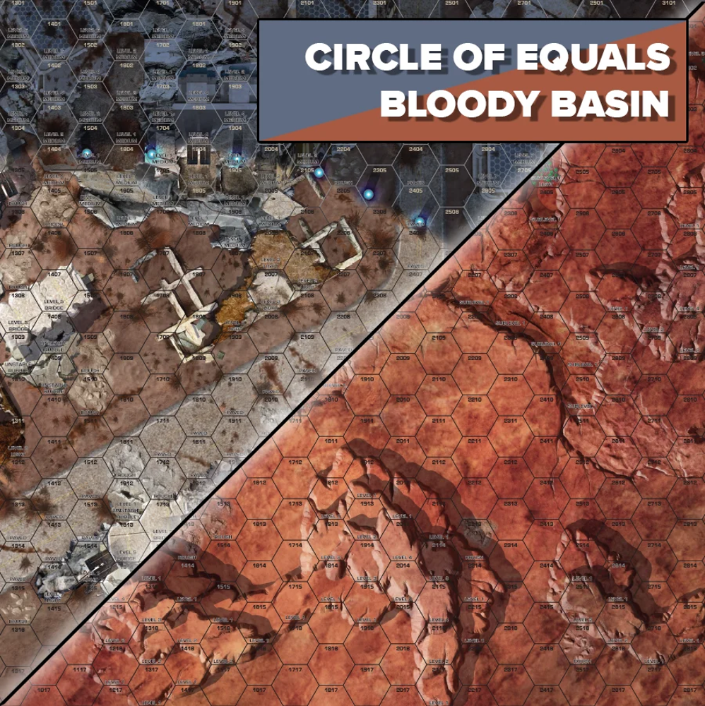 BattleTech BattleMat: Strana Mechty - Circle of Equals / Bloody Basin (Preorder)
