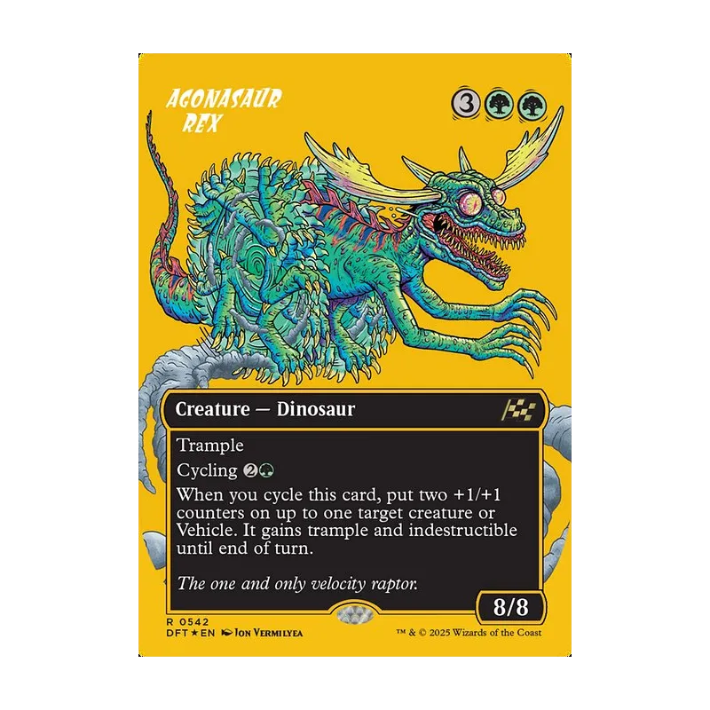 Agonasaur Rex (Borderless) (First-Place Foil) - Aetherdrift (Foil Near Mint)
