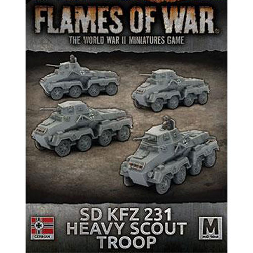 Flames of War: WW2 - Sd Kfz 231 Heavy Scout Troop
