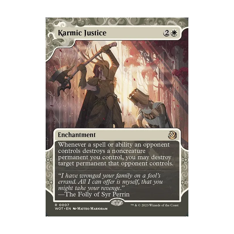 Karmic Justice - Wilds of Eldraine: Enchanting Tales (Near Mint)