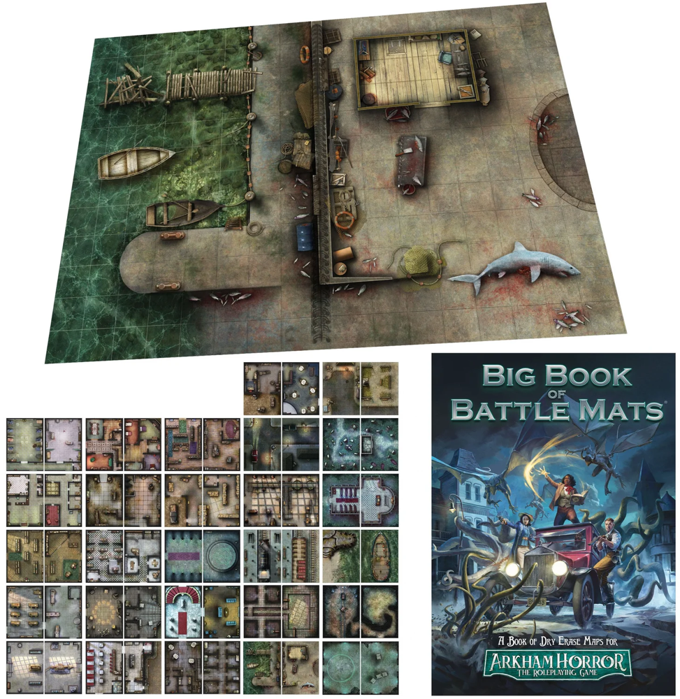 Big Book of Battle Mats: Arkham Horror RPG (Preorder)
