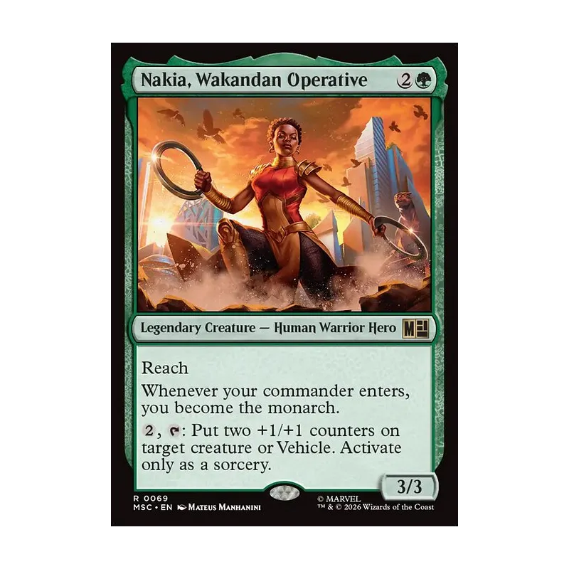 Nakia, Wakandan Operative (Surge Foil) - Marvel Super Heroes Commander (Foil Near Mint)