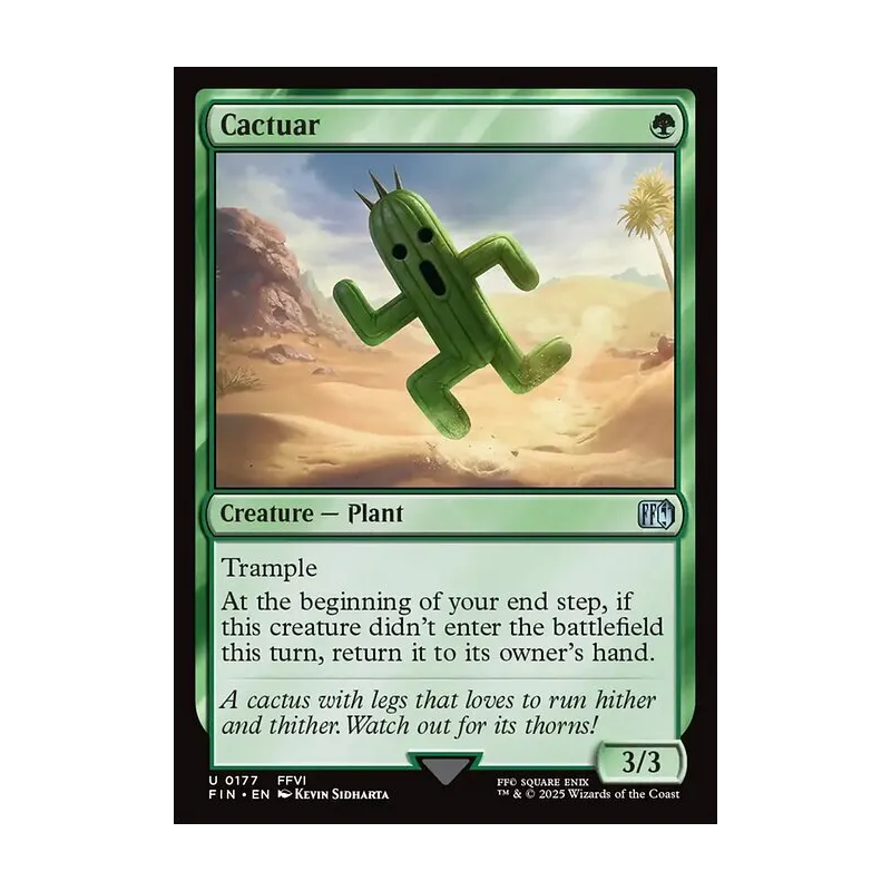 final fantasy cactus mtg Magic it gets +9999/+0 until end of turn. Cactuar | Final Fantasy Foil
