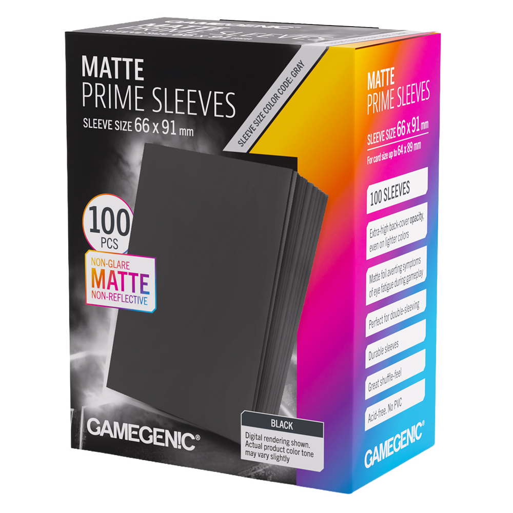 Matte Prime Sleeves: Black (100)