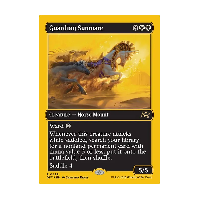 Guardian Sunmare (First-Place Foil) - Aetherdrift (Foil Near Mint)