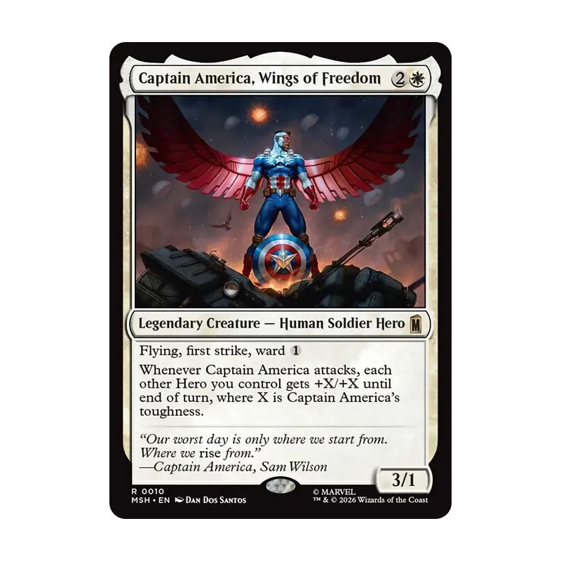 Captain America, Wings of Freedom - Marvel Super Heroes (Near Mint)