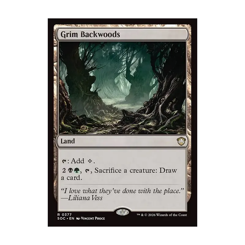 Grim Backwoods - Secrets of Strixhaven Commander (Near Mint)