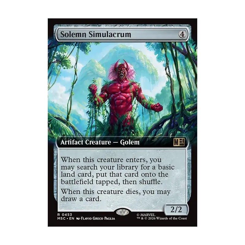 Solemn Simulacrum (Extended Art) - Marvel Super Heroes Commander (Near Mint)