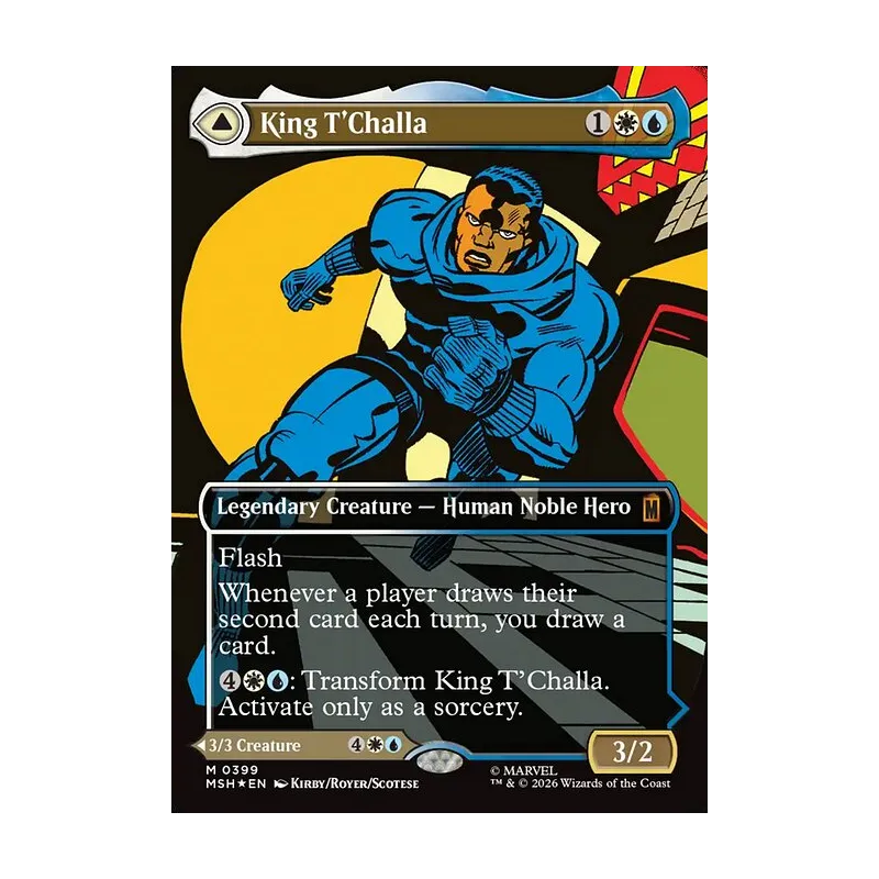 King T'Challa / Black Panther, Hope Enduring (Borderless) (0399) - Marvel Super Heroes (Foil Near Mint)